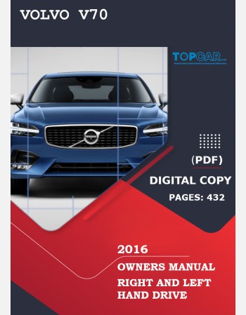 volvo v70 2016 owners manual rhd&lhd